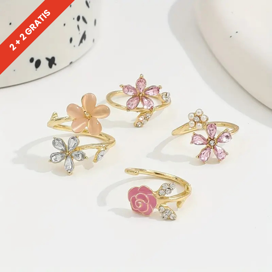 Floral Ring Set | Støt brystkræft