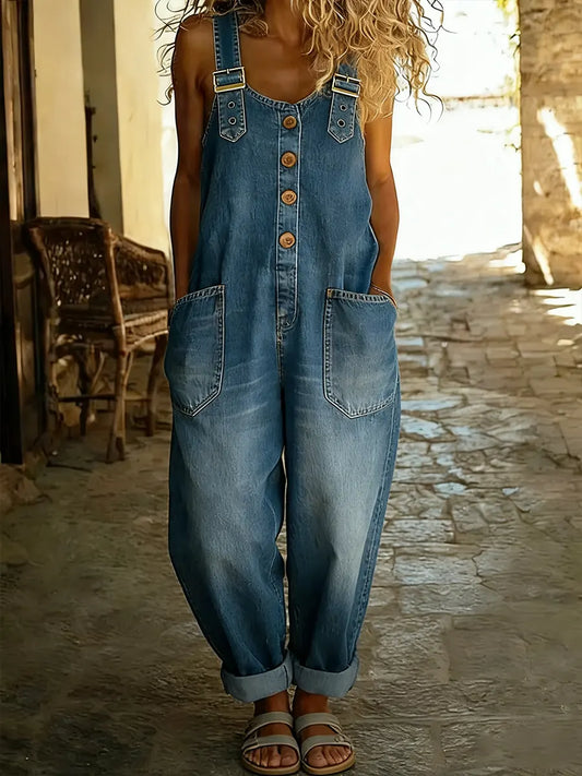 Vaelina™ – Afslappet denim-jumpsuit